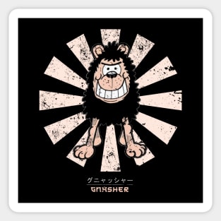 Gnasher Retro Japanese Sticker